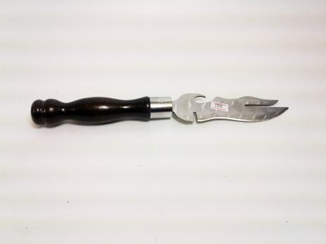 Нож для снятия шашлыка дер.ручка и кольцо