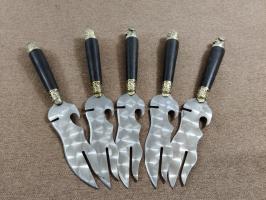 Нож-вилка для шашлыка с литьем